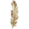 imageDeco 79 Polystone Bird Home Wall Decor Large Metallic Feather Wall Sculpture Wall Art 14quot x 2quot x 47quot Gold135L x 2W