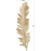 imageDeco 79 Polystone Bird Home Wall Decor Large Metallic Feather Wall Sculpture Wall Art 14quot x 2quot x 47quot Gold135L x 2W