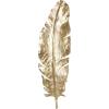 imageDeco 79 Polystone Bird Home Wall Decor Large Metallic Feather Wall Sculpture Wall Art 14quot x 2quot x 47quot Gold14 x 3 x 47