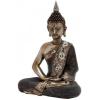 imageDeco 79 Polystone Buddha Decorative Sculpture Meditating Home Decor Statue with Engraved Carvings and Relief Detailing Accent Figurine 12quot x 6quot x 16quot Brass