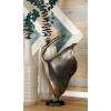 imageDeco 79 Polystone Dancer Decorative Sculpture Home Decor Statue with Black Square Base Accent Figurine 9quot x 4quot x 12quot GoldBrass