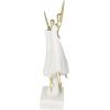imageDeco 79 Polystone Dancer Decorative Sculpture Home Decor Statue with Black Square Base Accent Figurine 9quot x 4quot x 12quot GoldCream