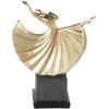 imageDeco 79 Polystone Dancer Decorative Sculpture Home Decor Statue with Black Square Base Accent Figurine 9quot x 4quot x 12quot GoldGold