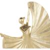 imageDeco 79 Polystone Dancer Decorative Sculpture Home Decor Statue with Black Square Base Accent Figurine 9quot x 4quot x 12quot GoldGold