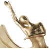 imageDeco 79 Polystone Dancer Decorative Sculpture Home Decor Statue with Black Square Base Accent Figurine 9quot x 4quot x 12quot GoldGold