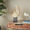 imageDeco 79 Polystone Dancer Decorative Sculpture Home Decor Statue with Black Square Base Accent Figurine 9quot x 4quot x 12quot GoldGold