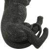 imageDeco 79 Polystone Leopard Decorative Sculpture Floor Home Decor Statue with Carved Faceted Diamond Exterior Accent Figurine 39quot x 19quot x 14quot BlackBlack