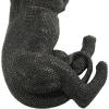 imageDeco 79 Polystone Leopard Decorative Sculpture Floor Home Decor Statue with Carved Faceted Diamond Exterior Accent Figurine 39quot x 19quot x 14quot BlackBlack