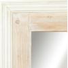 imageDeco 79 Rustic Wood Wall Mirror 43quotx33quot Brown WhiteWhite  Gray