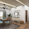 imageDeco 79 Rustic Wood Wall Mirror 43quotx33quot Brown WhiteWhite