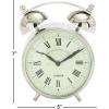 imageDeco 79 Stainless Steel Clock with Bell Style Top 3quot x 5quot x 7quot Silver