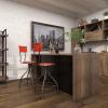 imageDeco 79 Vintage Metal Bar Stool LARGE SIZE Red