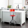 imageDeco 79 Vintage Metal Bar Stool LARGE SIZE Red