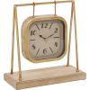 imageDeco 79 Wood Pendulum Clock with Wood Base 10quot x 5quot x 11quot GoldGold