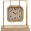 imageDeco 79 Wood Pendulum Clock with Wood Base 10quot x 5quot x 11quot GoldGold