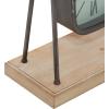 imageDeco 79 Wood Pendulum Clock with Wood Base 10quot x 5quot x 11quot GoldGray