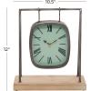 imageDeco 79 Wood Pendulum Clock with Wood Base 10quot x 5quot x 11quot GoldGray