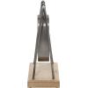 imageDeco 79 Wood Pendulum Clock with Wood Base 10quot x 5quot x 11quot GoldGray