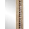 imageDeco 79 Wood Room Wall Mirror Distressed Entryway Mirror with Beaded Detailing Wall Mounted Mirror 28quot x 2quot x 48quot Light BrownMedium Brown