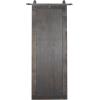 imageDeco 79 Wood Room Wall Mirror Entryway Mirror with Black Metal Hanging Rod Wall Mounted Mirror 34quot x 2quot x 71quot Brown335L x 2W