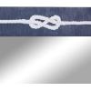 imageDeco 79 Wood Room Wall Mirror Entryway Mirror with Knotted Rope Wall Mounted Mirror 23quot x 2quot x 31quot BlueContemporary