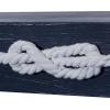 imageDeco 79 Wood Room Wall Mirror Entryway Mirror with Knotted Rope Wall Mounted Mirror 23quot x 2quot x 31quot BlueWall Shelf