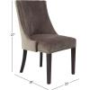 imageDeco 79 Wood Solid Dining Chair Set of 2 23quotW 37quotH Brown