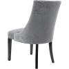 imageDeco 79 Wood Solid Dining Chair Set of 2 23quotW 37quotH Gray