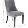 imageDeco 79 Wood Solid Dining Chair Set of 2 23quotW 37quotH Gray