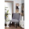 imageDeco 79 Wood Solid Dining Chair Set of 2 23quotW 37quotH Gray
