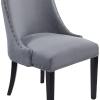 imageDeco 79 Wood Solid Dining Chair Set of 2 23quotW 37quotH Gray