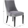 imageDeco 79 Wood Solid Dining Chair Set of 2 23quotW 37quotH Gray