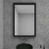 imageDeco 79 Wooden Room Wall Mirror Minimalistic Entryway Mirror Wall Mounted Mirror 24quot x 3quot x 36quot Black