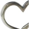 imageThe Novogratz Ceramic Heart Decorative Sculpture Home Decor Statue with Black Base Accent Figurine 13quot x 3quot x 12quot Silver