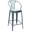 imageDeco 79 Metal Bar Chair 43 by 20Inch IvoryWhite