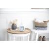 imageDeco 79 Metal Decorative Clock Mantel Clock with Gold Accents Tabletop Clock 6quot x 3quot x 9quot GrayBlue