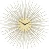 imageDeco 79 Metal Starburst Decorative Wall Clock Wall Clock for Home with Black Accents Wall Clock for Room 19quot x 1quot x 19quot Gold