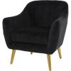 imageDeco 79 Polyester Accent Chair 30quot x 28quot x 32quot Black