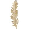 imageDeco 79 Polystone Bird Home Wall Decor Large Metallic Feather Wall Sculpture Wall Art 14quot x 2quot x 47quot Gold135L x 2W