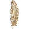 imageDeco 79 Polystone Bird Home Wall Decor Large Metallic Feather Wall Sculpture Wall Art 14quot x 2quot x 47quot Gold14 x 3 x 47