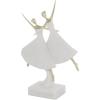 imageDeco 79 Polystone Dancer Decorative Sculpture Home Decor Statue with Black Square Base Accent Figurine 9quot x 4quot x 12quot GoldCream