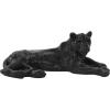 imageDeco 79 Polystone Leopard Decorative Sculpture Floor Home Decor Statue with Carved Faceted Diamond Exterior Accent Figurine 39quot x 19quot x 14quot BlackBlack