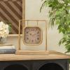 imageDeco 79 Wood Pendulum Clock with Wood Base 10quot x 5quot x 11quot GoldGold