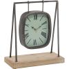 imageDeco 79 Wood Pendulum Clock with Wood Base 10quot x 5quot x 11quot GoldGray