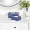 imageDeco 79 Wood Room Wall Mirror Entryway Mirror with Knotted Rope Wall Mounted Mirror 23quot x 2quot x 31quot BlueBox