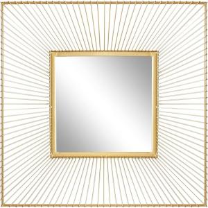 imageCosmoLiving by Cosmopolitan Metal Room Wall Mirror Starburst Entryway Mirror Wall Mounted Mirror 26quot x 3quot x 26quot Gold