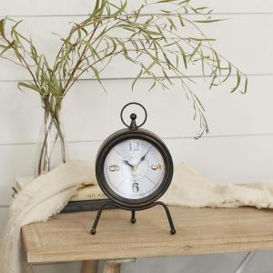 imageDeco 79 Metal Standing Stopwatch Clock 7quot x 4quot x 11quot BrownBrown