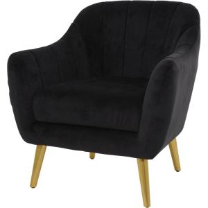 imageDeco 79 Polyester Accent Chair 30quot x 28quot x 32quot Black