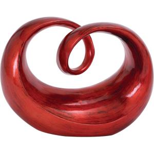 imageDeco 79 Polystone Abstract Decorative Sculpture Swirl Home Decor Statue Accent Figurine 14quot x 8quot x 31quot Brown12 x 6 x 9