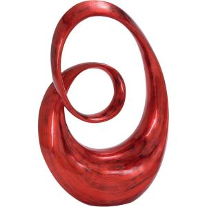 imageDeco 79 Polystone Abstract Decorative Sculpture Swirl Home Decor Statue Accent Figurine 14quot x 8quot x 31quot Brown13 x 7 x 24